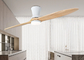 Luz integrada do fã de teto da madeira maciça de duas folhas para a sala de visitas